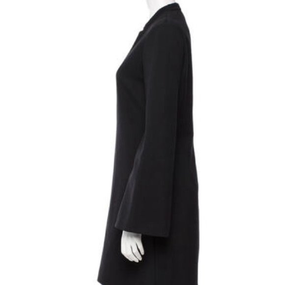 New Yves Saint Laurent runway wool crescent scoop neck bell sleeve mod minidress - Picture 8 of 16